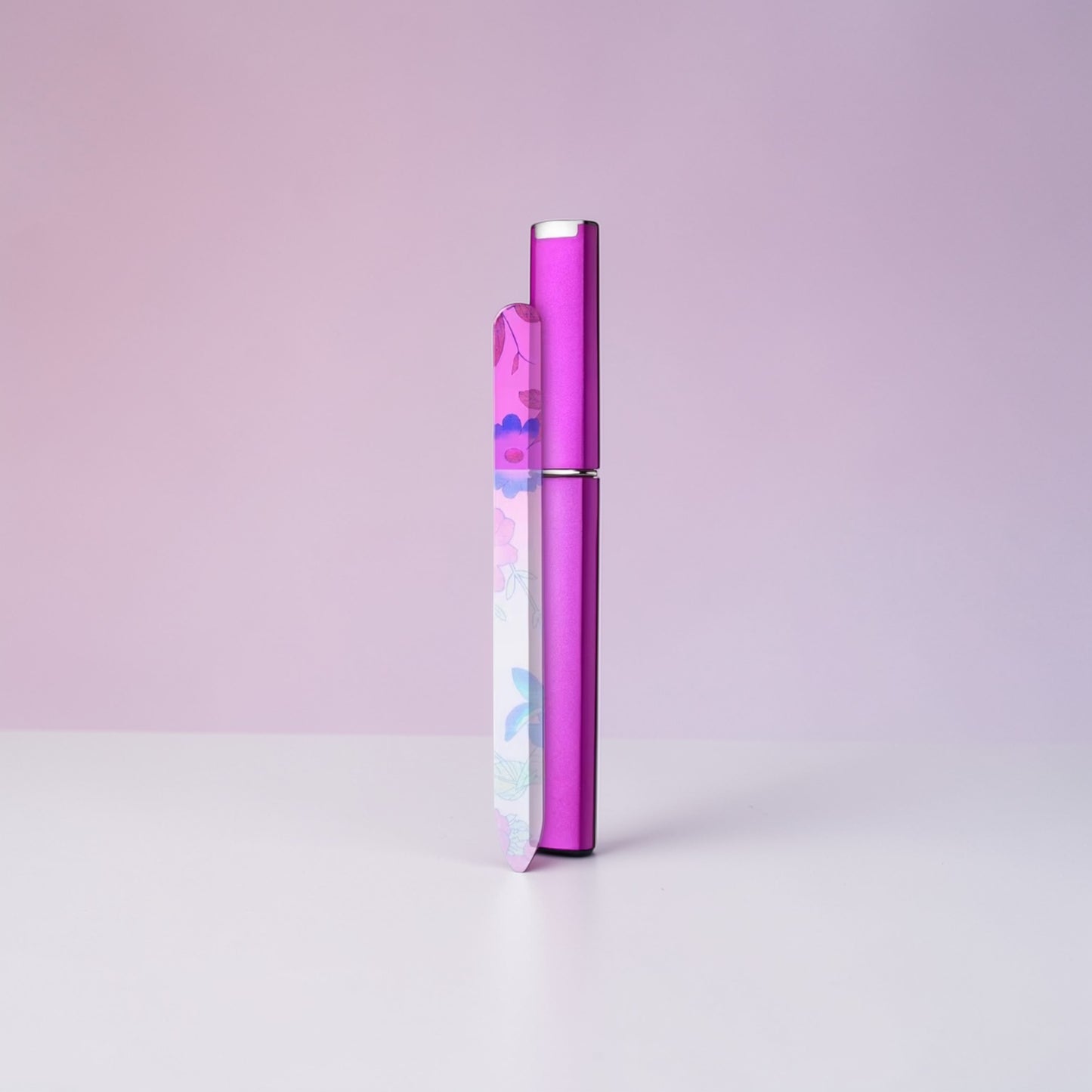 Glasnagelfeile mit Herz – für perfekte Nägel & gute Laune Pink (gravierbar)