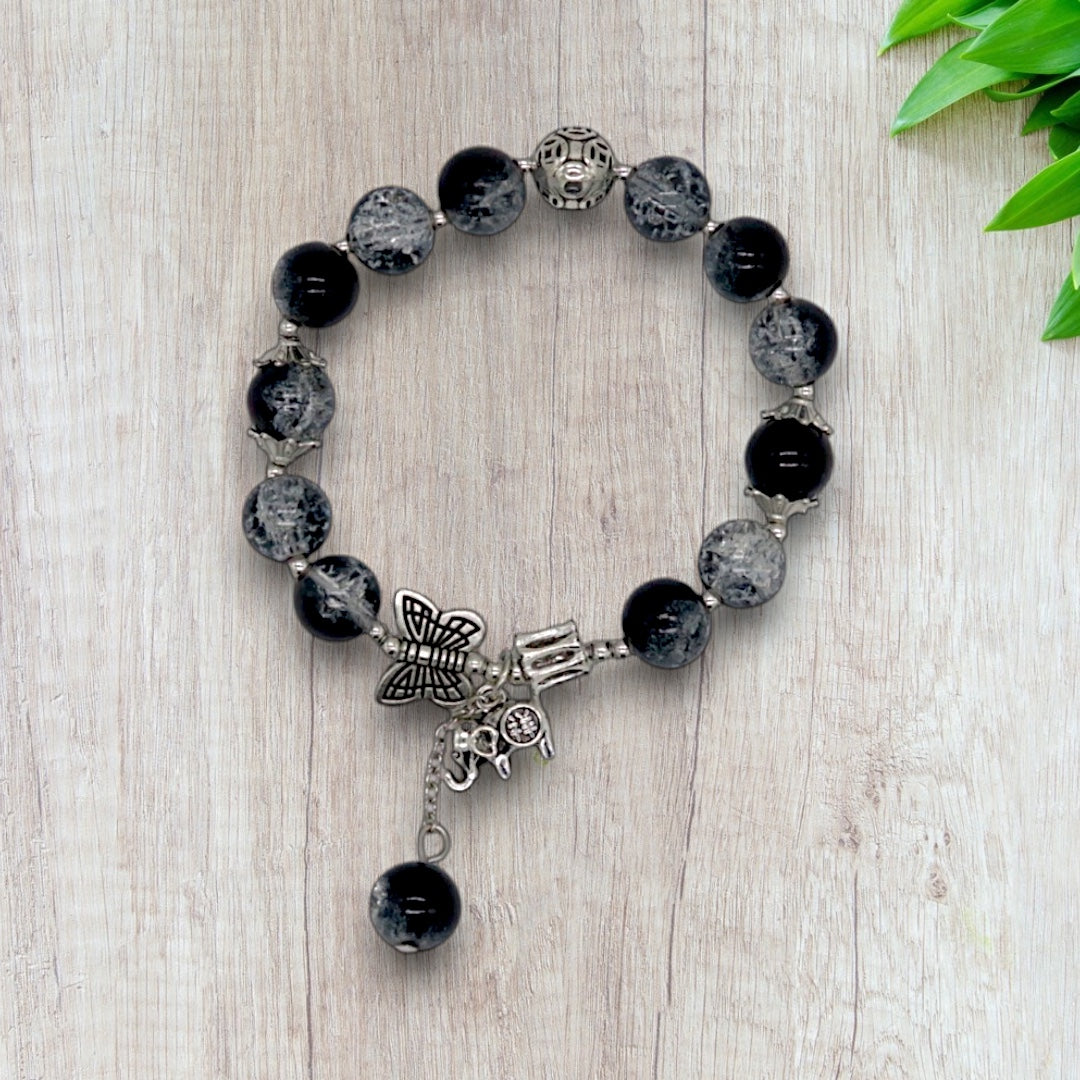 Glasperlen-Armband "Midnight Spirit"