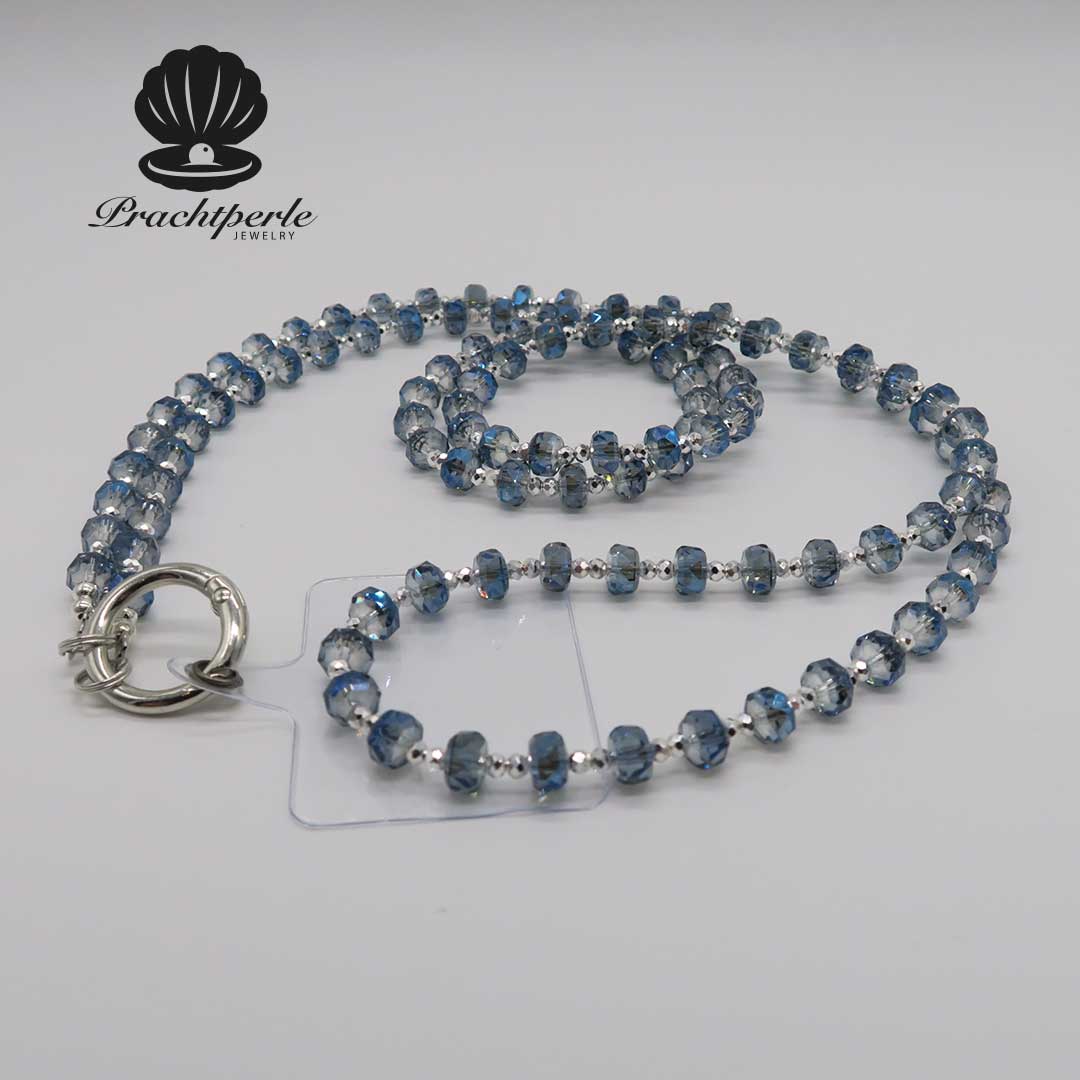Handykette Kristall-Blau