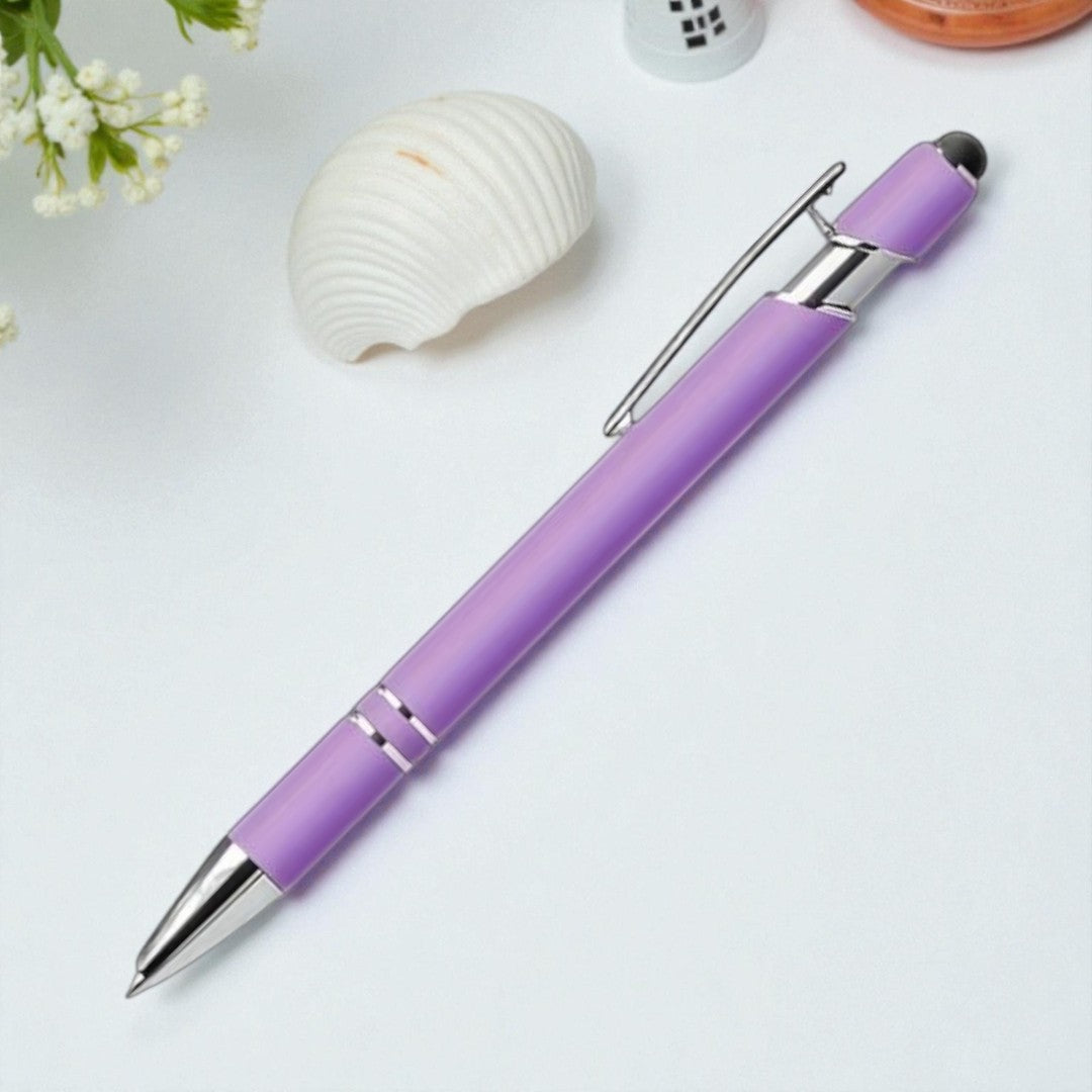 Personalisierter Kugelschreiber – matt, elegant & mit Gravur nach Wunsch (flieder)
