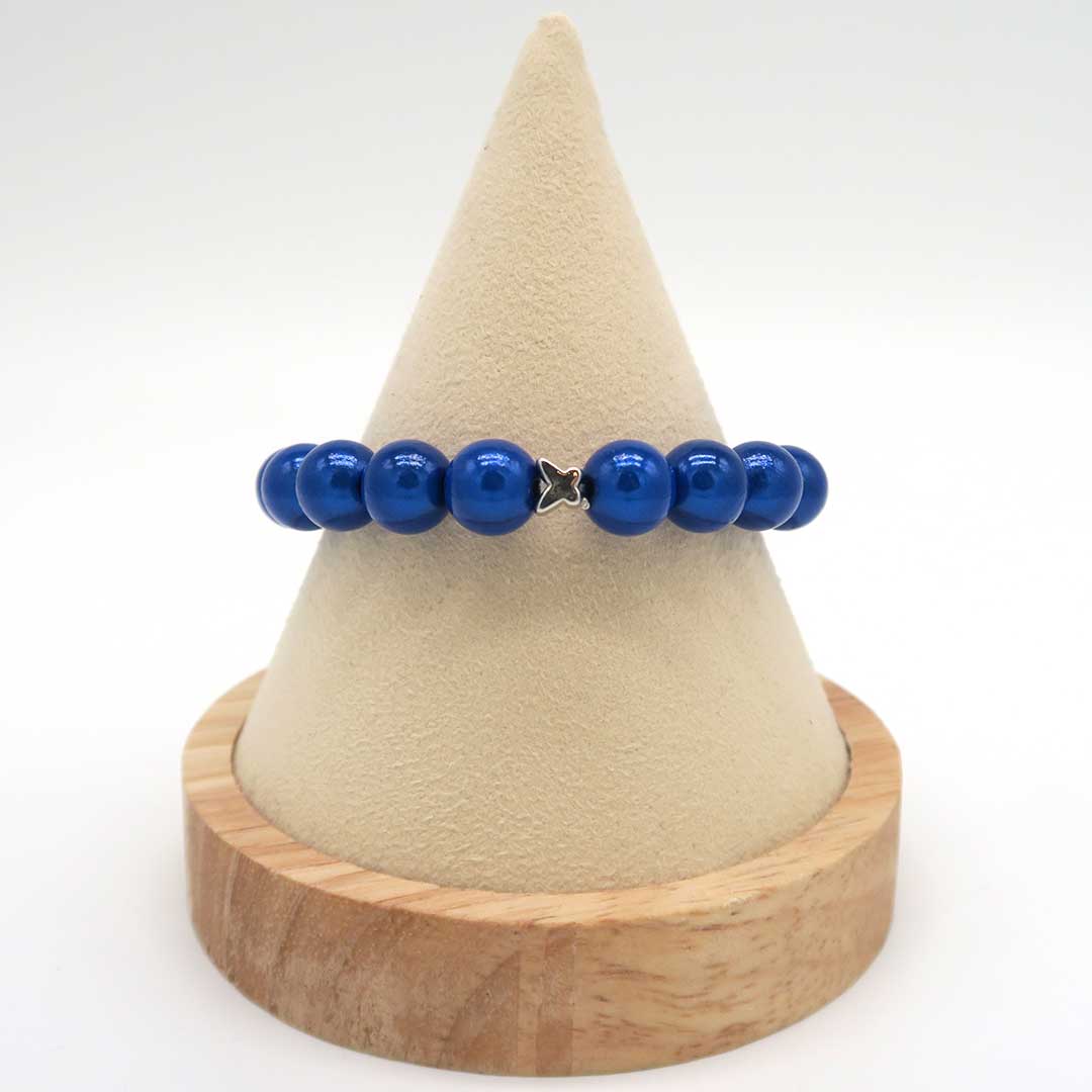 Magic Pearl Armband Blau