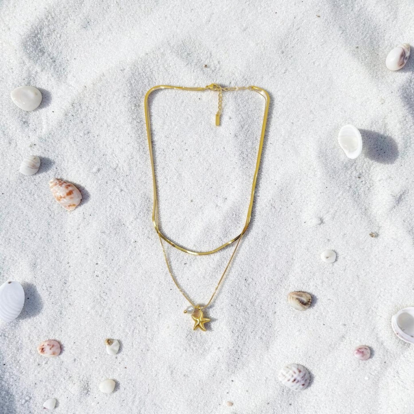 Doppelkette Ocean Love (Gold)