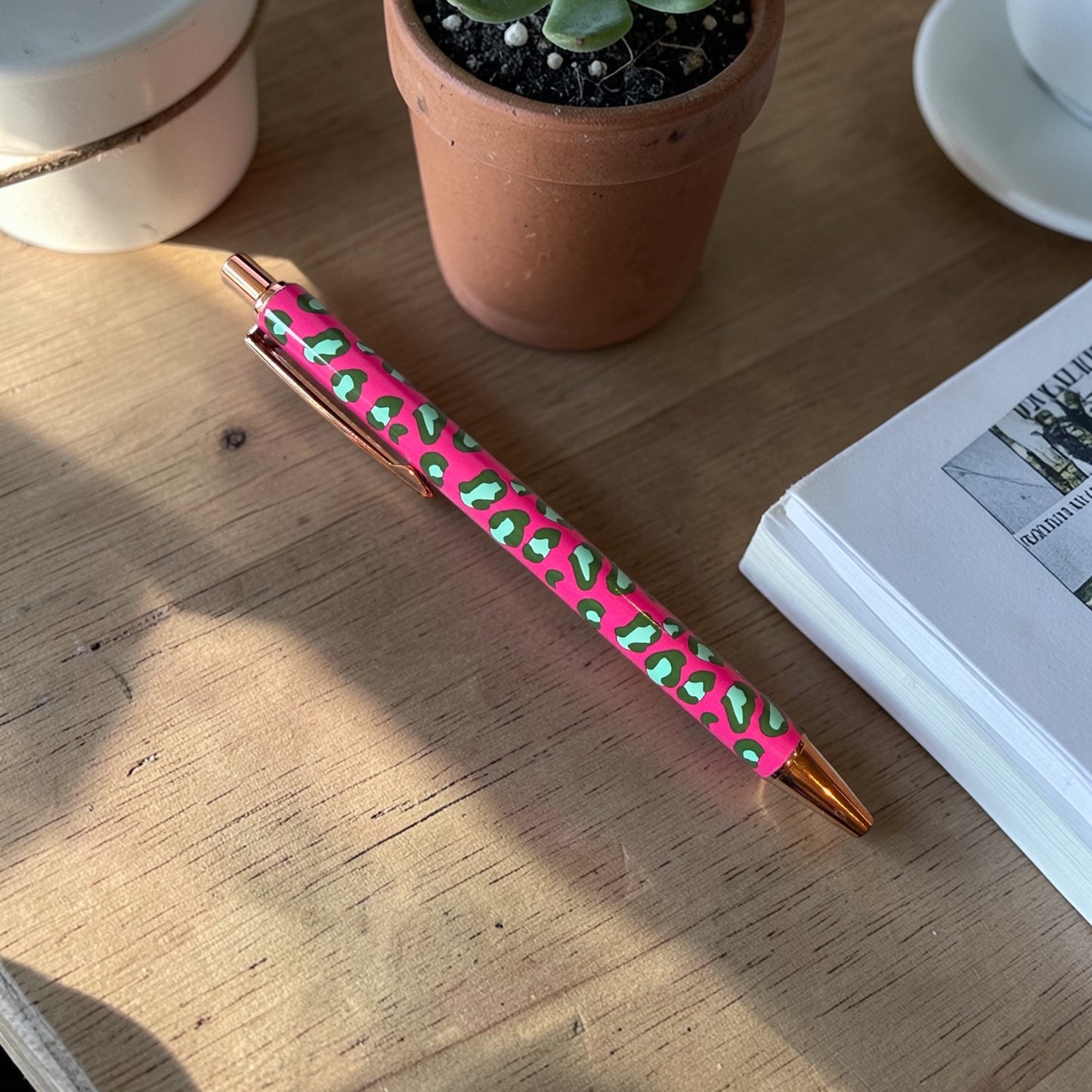 Leo Love Kugelschreiber pink/grün