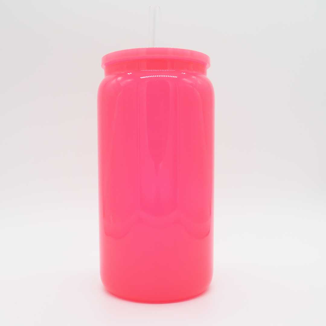 Trinkglas Neon Rot