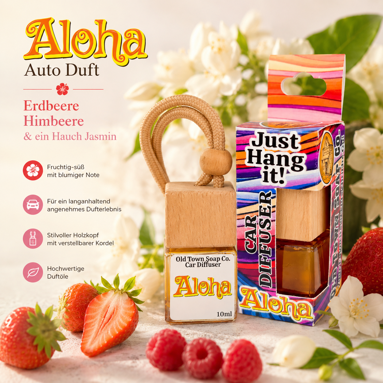 Aloha Auto Duft – Tropischer Fruchtcocktail (10 ml)