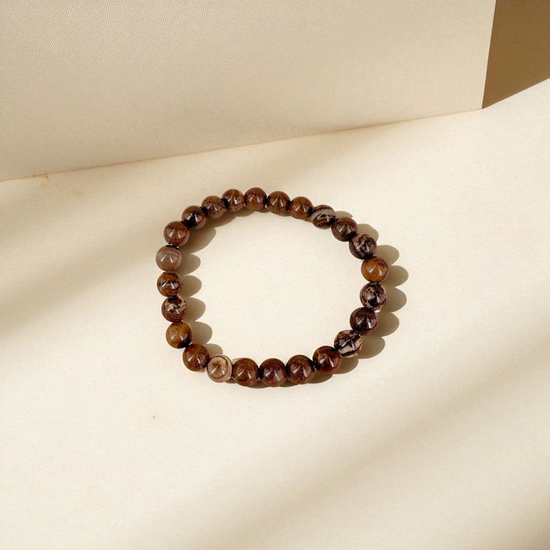 Naturstein-Armband brauner Jaspis