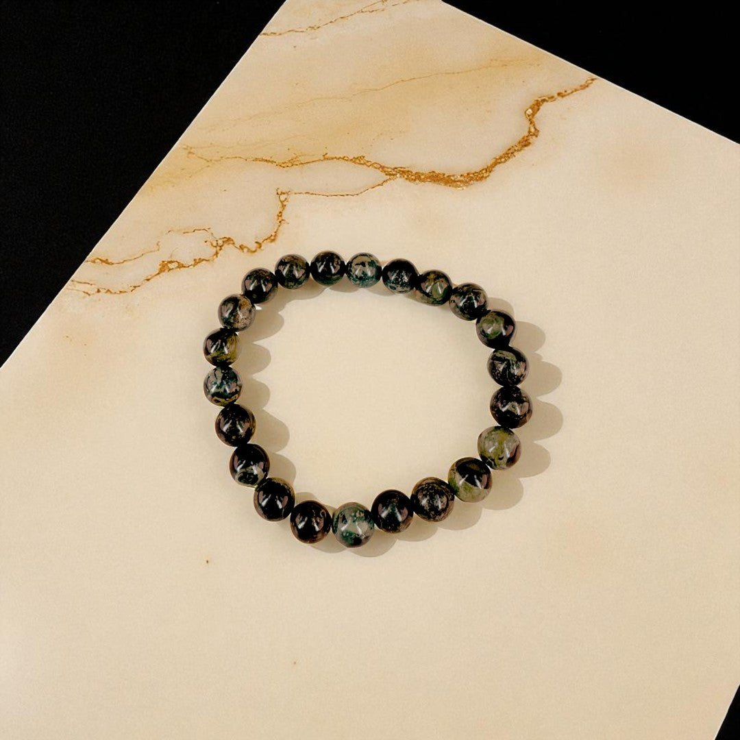 Naturstein-Armband Moosachat