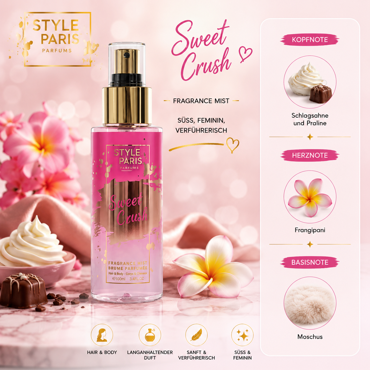 Sweet Crush – Hair & Body Fragrance Mist 100 ml