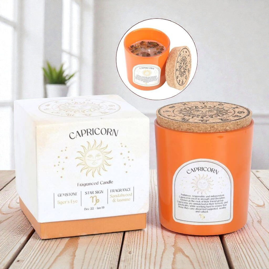 Sternzeichenkerze „Steinbock“ – Fokus, Stärke & Feierabendmodus