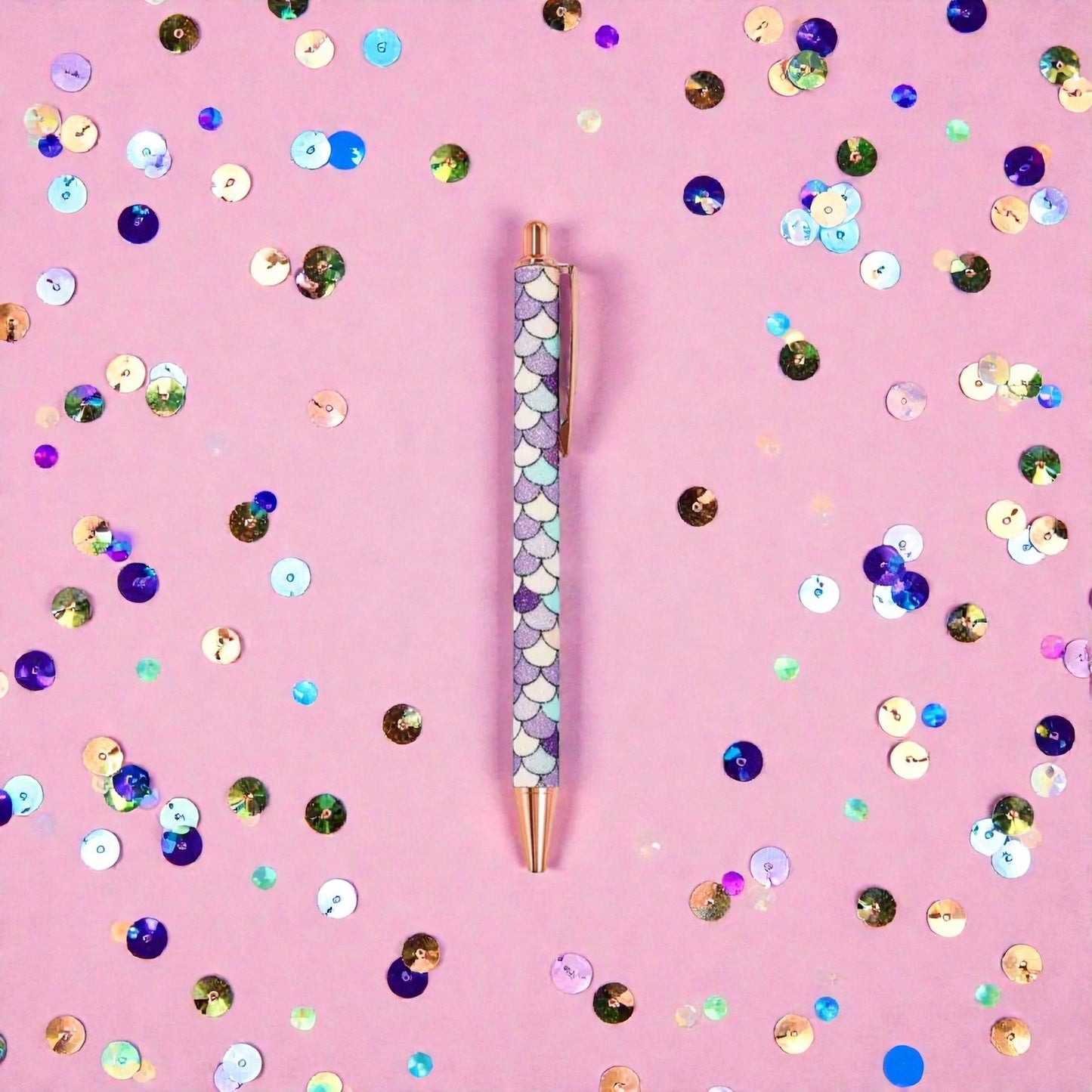 „Mermaid Sparkle“ Glitzer-Kugelschreiber lila