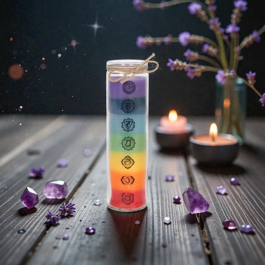Chakra-Kerze – Bring dein Energielevel zum Leuchten!