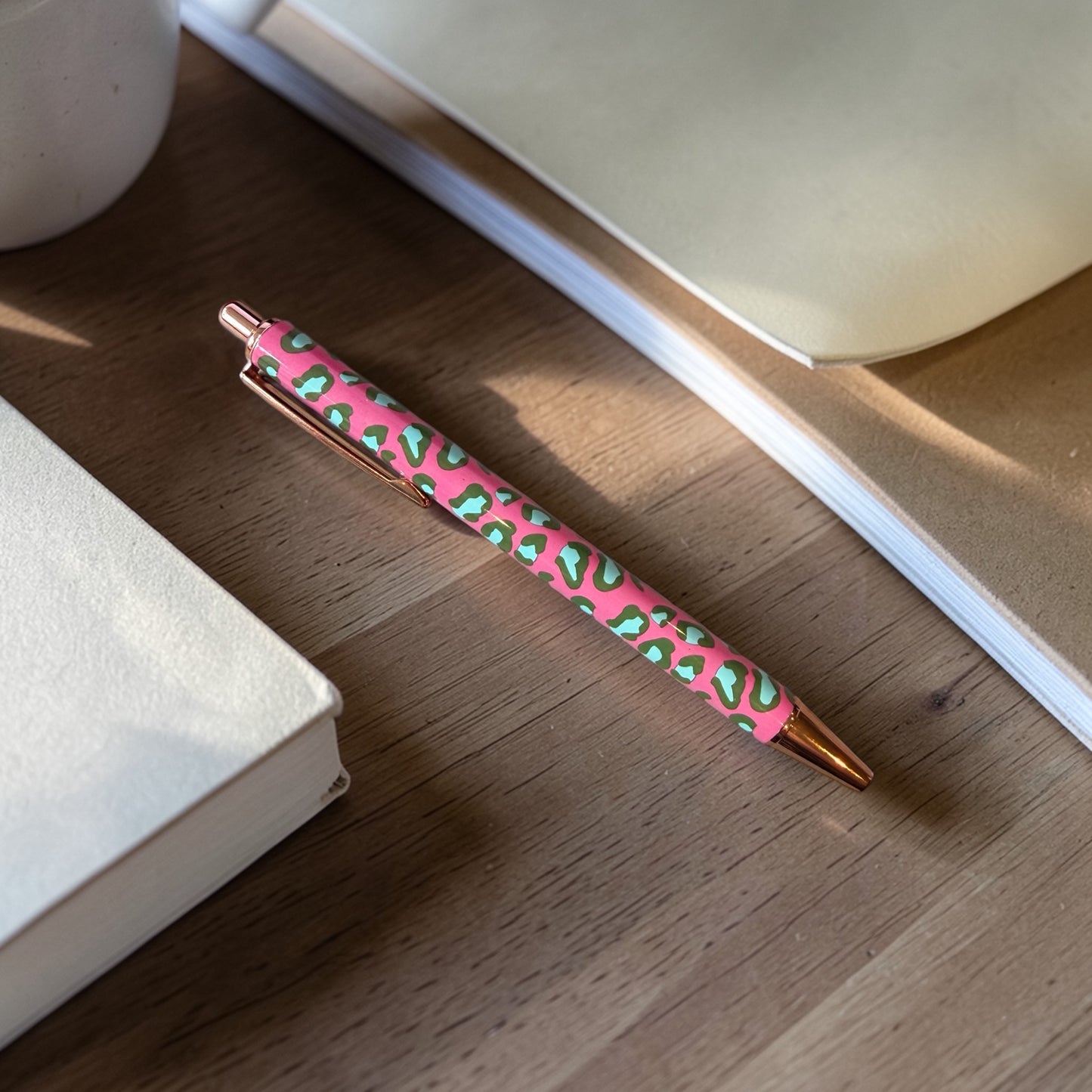 Leo Love Kugelschreiber rosa/grün