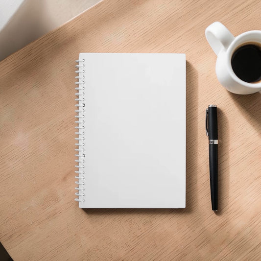 Folienzauber Notizbuch weiß