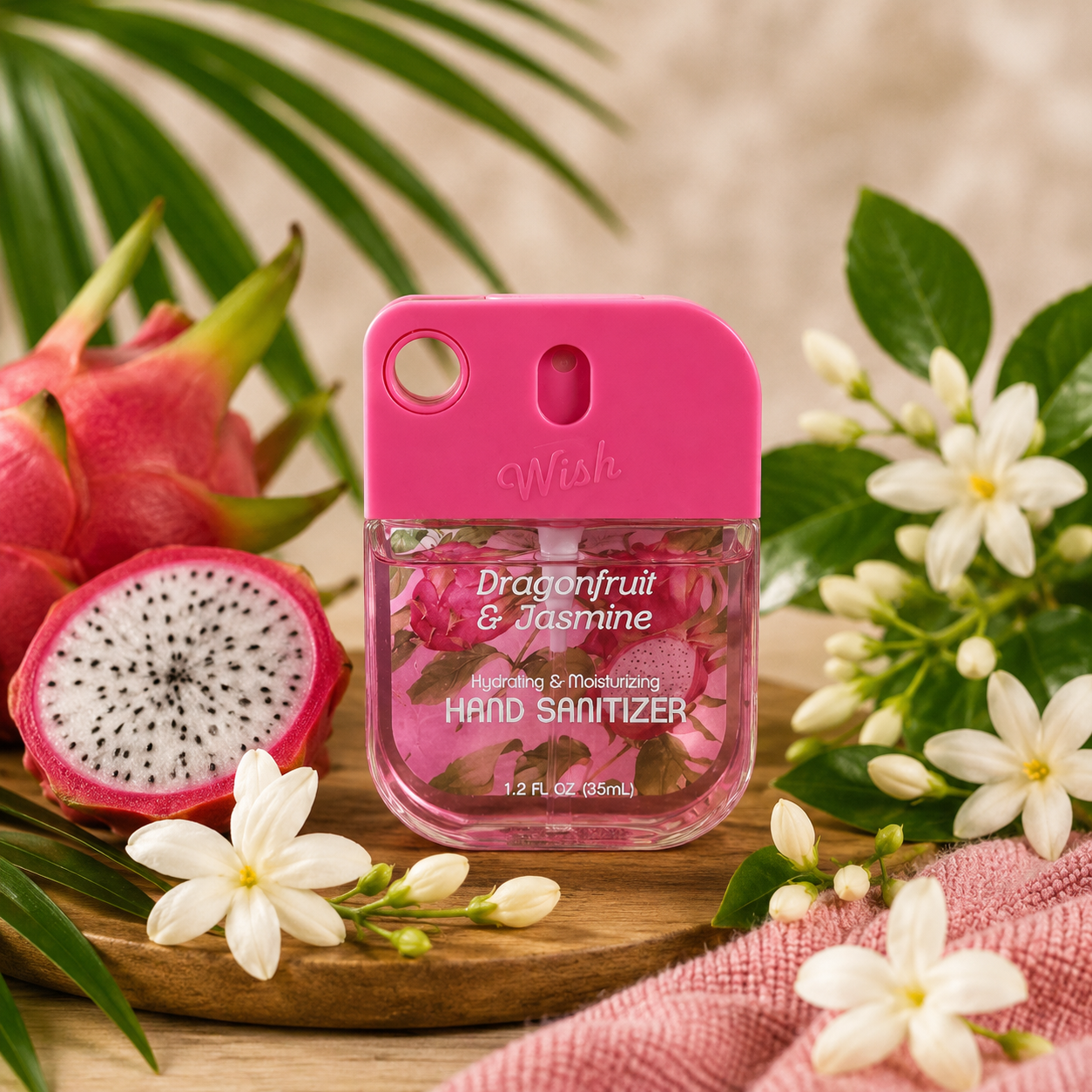 Handdesinfektionsspray Drachenfrucht und Jasmin