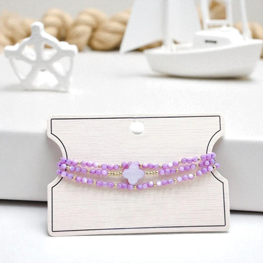 Dreifach-Armband "Lavendeltraum"