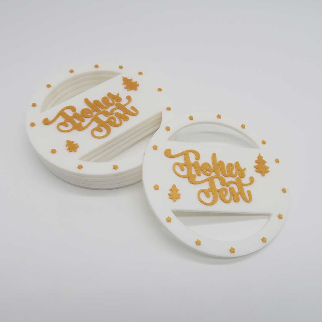 Frohes Fest Serviettenhalter 6 Stk.