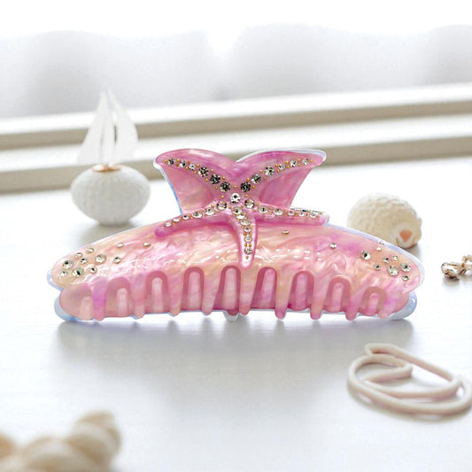 Haarklammer Pink Cotton