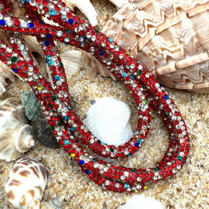 Handykette Sparkle-Rot