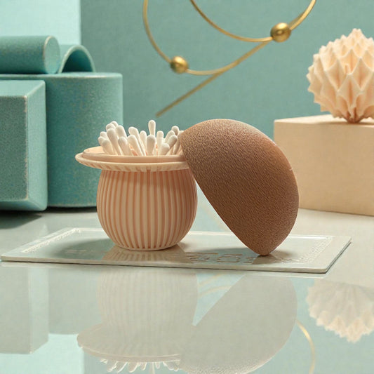 Wattestäbchenhalter „Pilz mit Köpfchen“