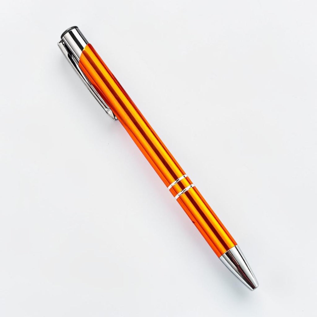 Personalisierter Kugelschreiber Orange – elegant & mit Gravur nach Wunsch