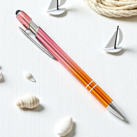 Kugelschreiber Chrome Rosa-Orange (inkl. Gravur)