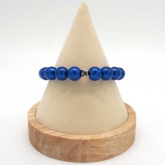 Magic Pearl Armband Blau