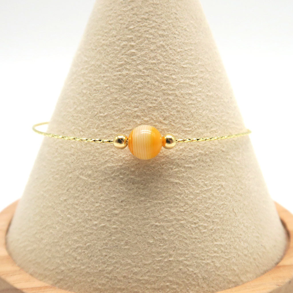 Perlenarmband gold (ohne Perle)