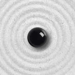 Natursteinperle - Schwarzer Onyx