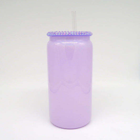 Trinkglas Lila (Glitzer)