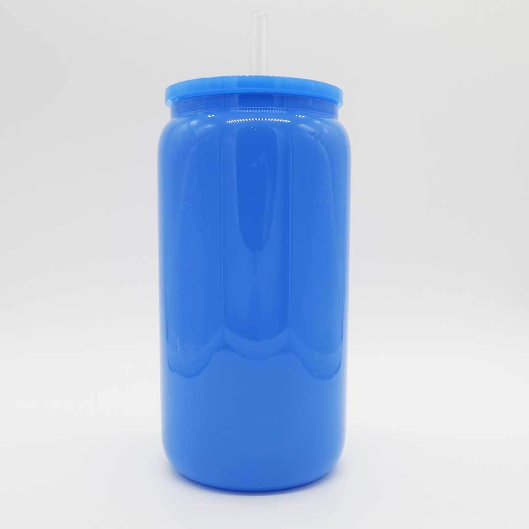Trinkglas Neon Blau