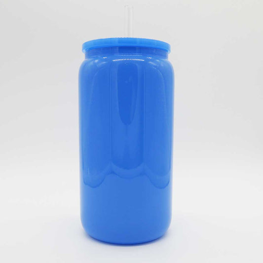 Trinkglas Neon Blau