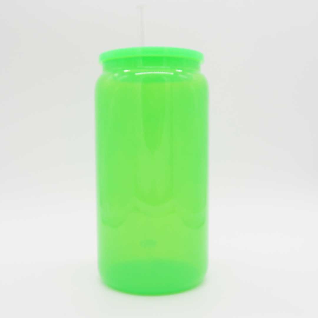Trinkglas Neon Grün