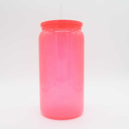 Trinkglas Neon Pink