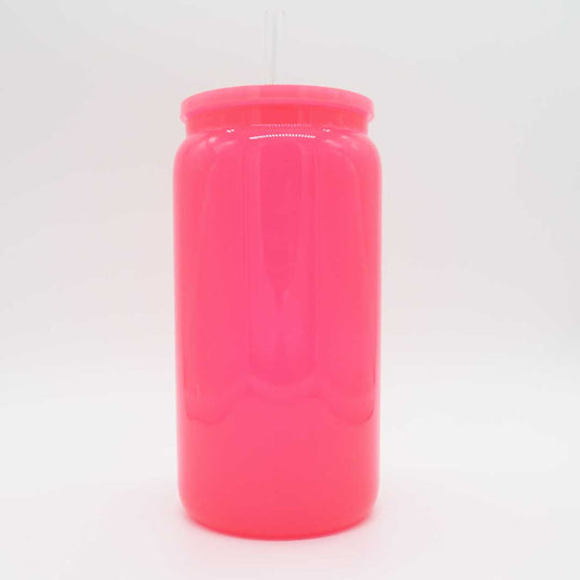 Trinkglas Neon Rot