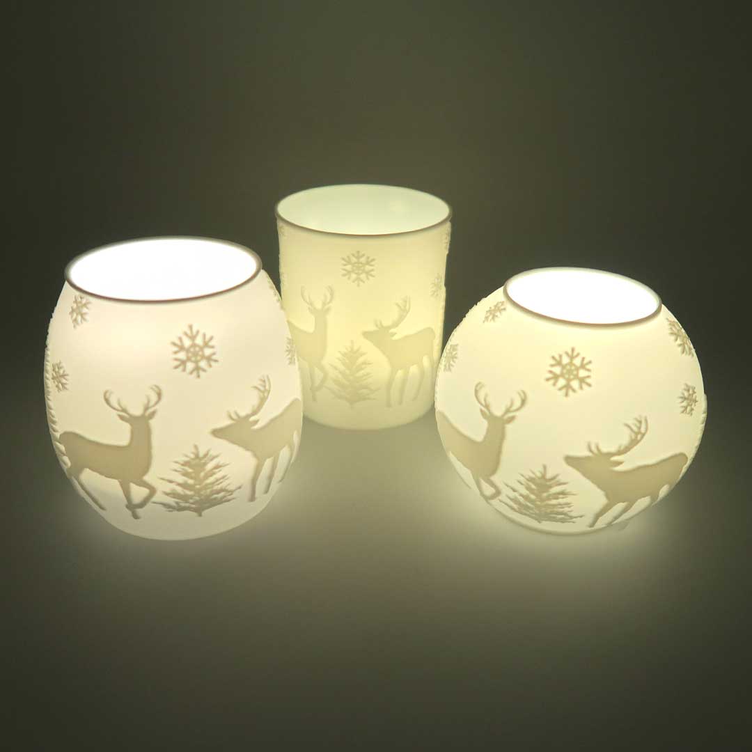 Weihnachtsteelichter Design 1