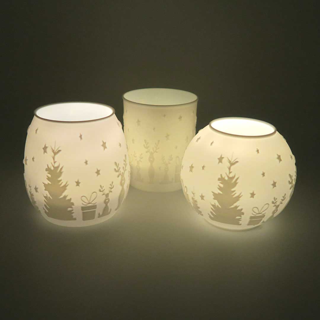 Weihnachtsteelichter Design 2