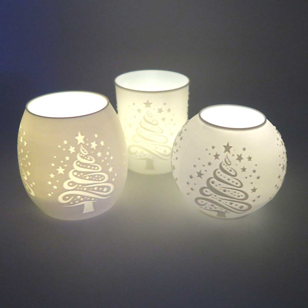 Weihnachtsteelichter Design 3