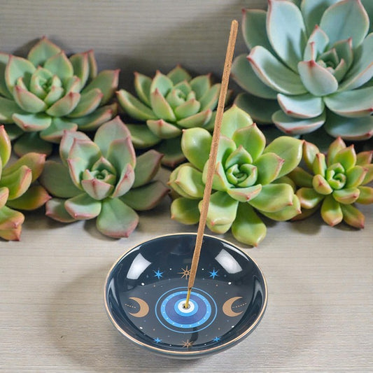 Räucherstäbchenhalter „Türkisches Auge“ – Schutz mit Stil