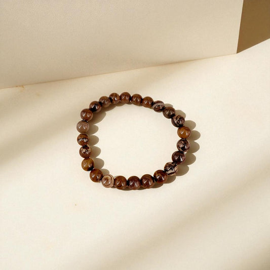 Naturstein-Armband brauner Jaspis