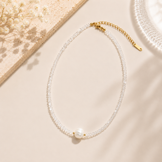 Pearl Glow Armband – Vergoldeter Edelstahl mit echter Süßwasserperle