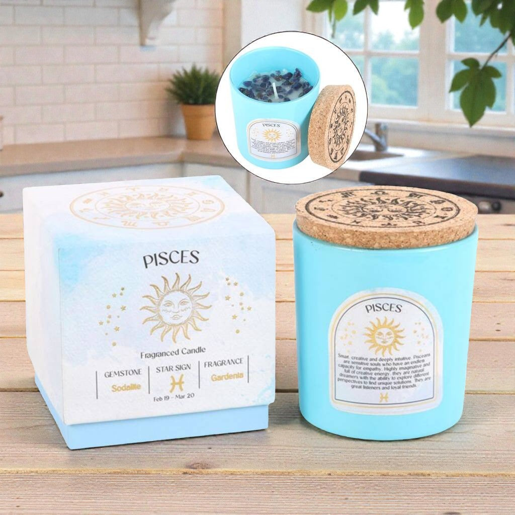 Sternzeichenkerze „Fische“ – Duft, der fließt wie deine Gedanken