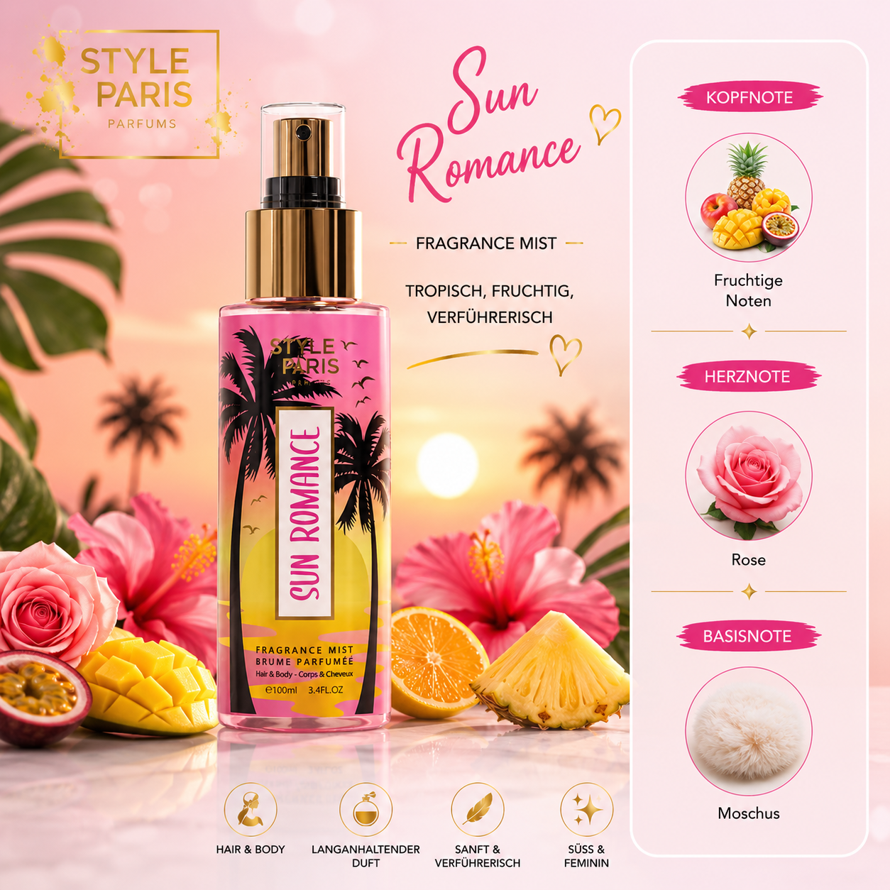 Sun Romance – Hair & Body Fragrance Mist 100 ml