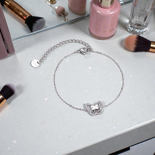 Butterfly Sparkle Armband (Silber)